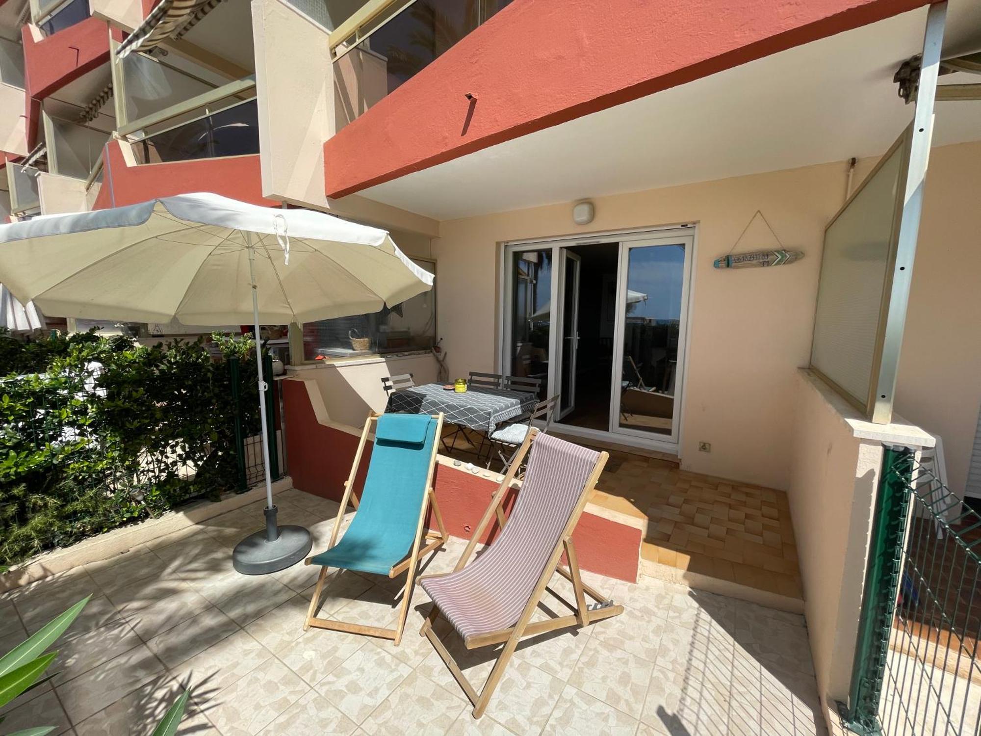 "Les Palmiers" Studio Spacieux Vue Mer Terrasse & Parking Saint-Cyr-sur-Mer Εξωτερικό φωτογραφία